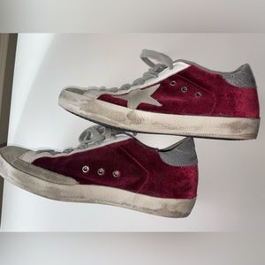 Golden Goose Red Velvet low tops (purchased in Rome)